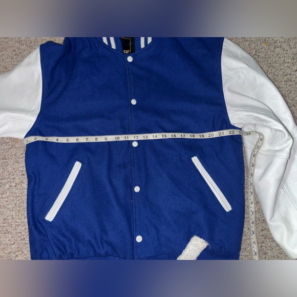 Sledwise Blue and White Varsity Jacket size large - Picture 11 of 12